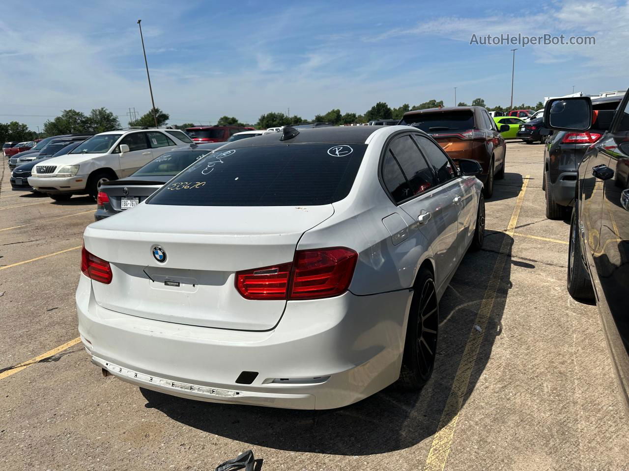 2013 Bmw 328 Xi White vin: WBA3B3C51DF533670