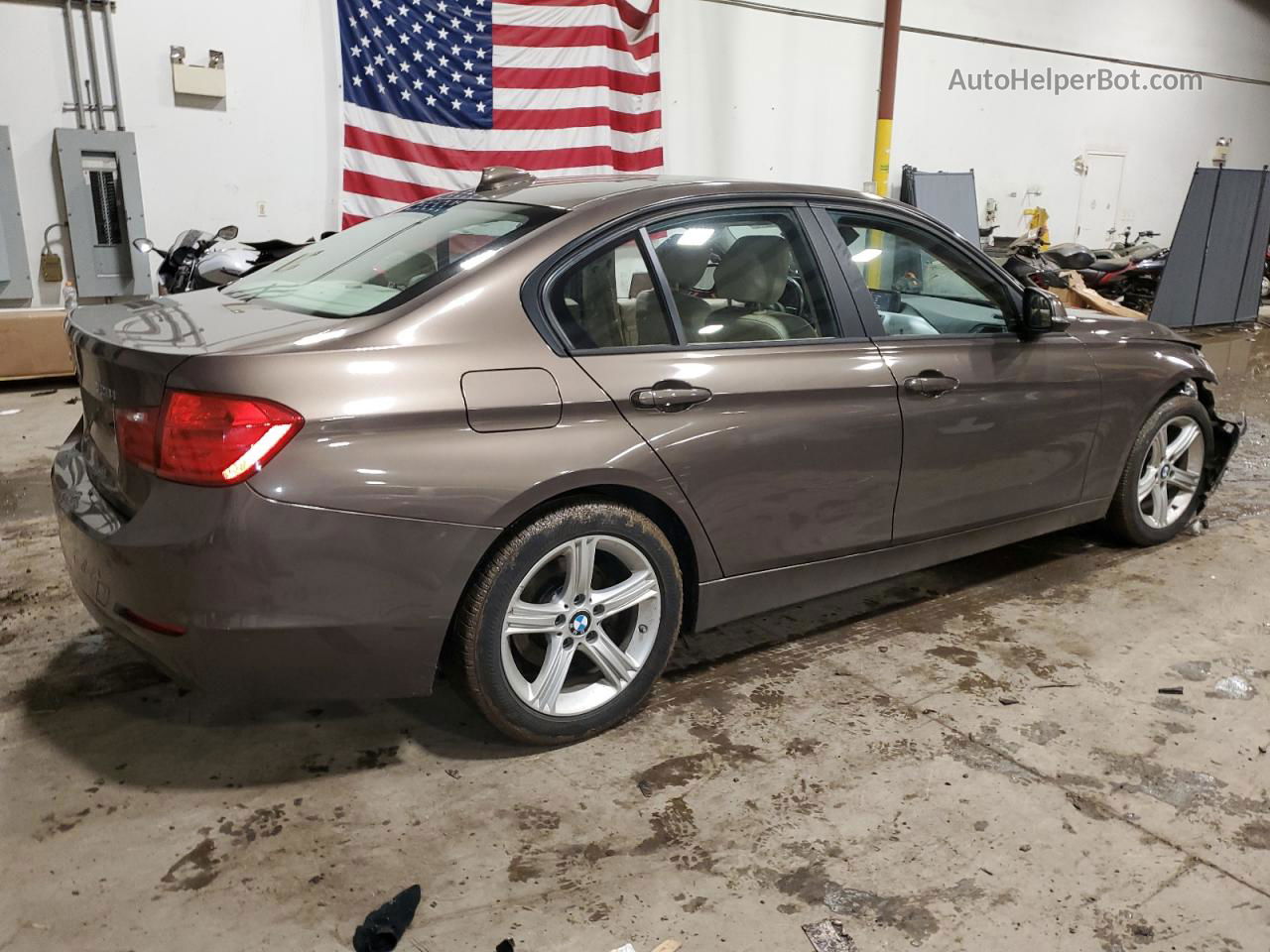 2013 Bmw 328 Xi Brown vin: WBA3B3C51DF536374