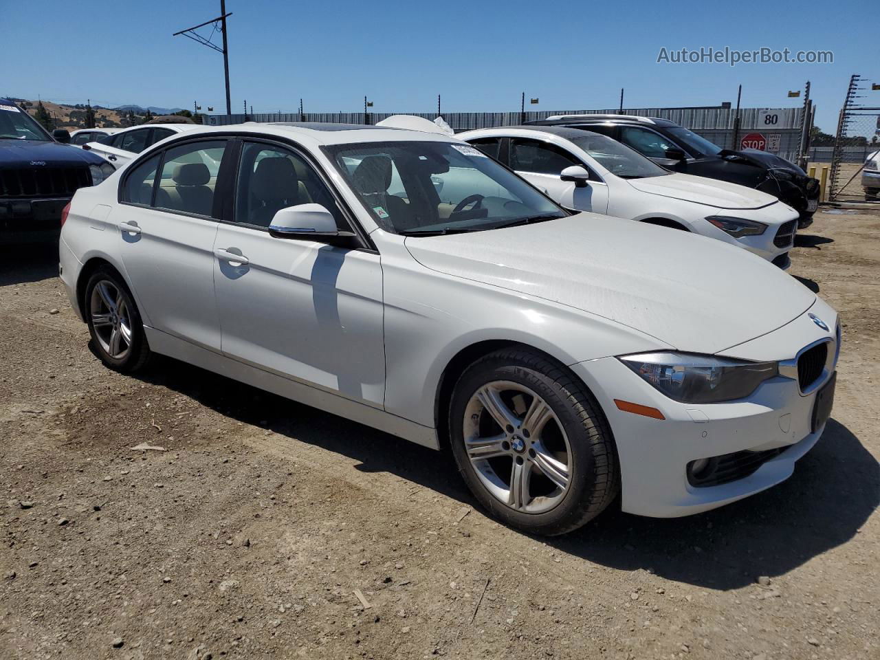 2015 Bmw 328 Xi White vin: WBA3B3C51FF548933