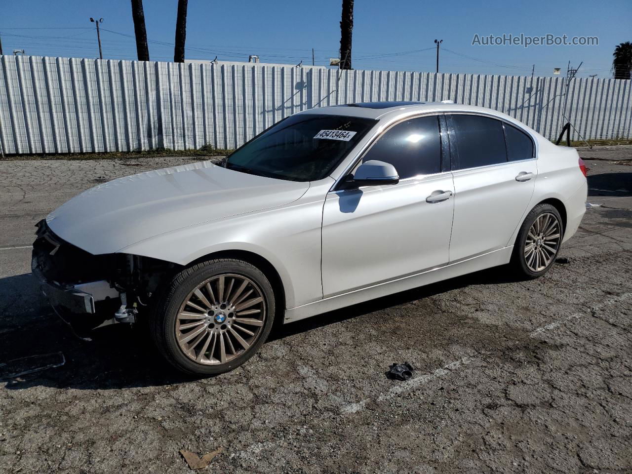 2015 Bmw 328 Xi White vin: WBA3B3C52FJ984171