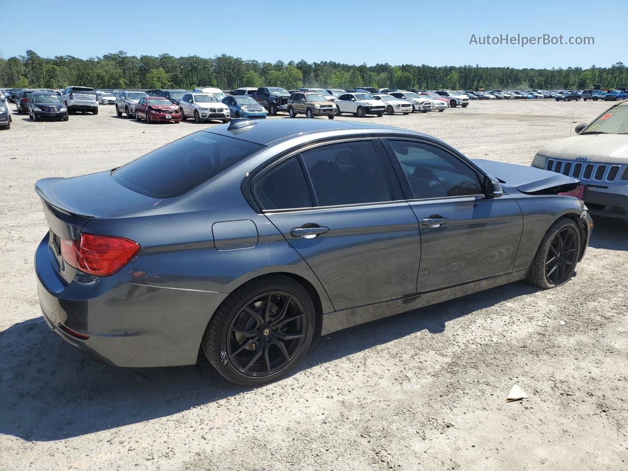 2015 Bmw 328 Xi Gray vin: WBA3B3C52FJ985059