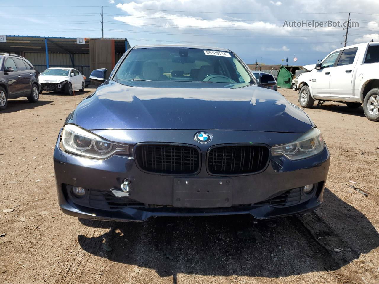 2014 Bmw 328 Xi Blue vin: WBA3B3C53EF545370