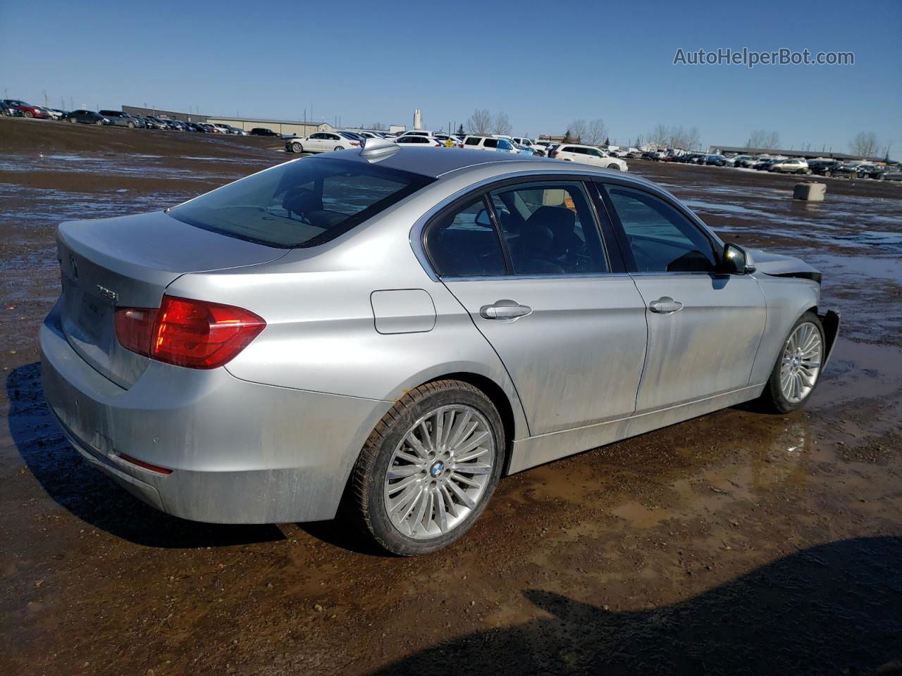 2014 Bmw 328 Xi Silver vin: WBA3B3C54EJ979150