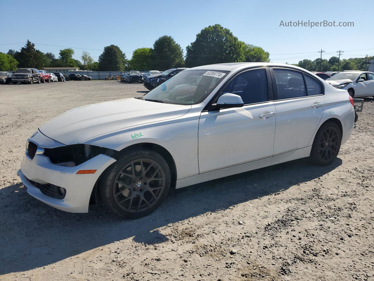 2015 Bmw 328 Xi White vin: WBA3B3C54FJ984253