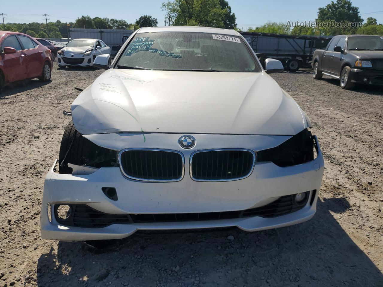 2015 Bmw 328 Xi White vin: WBA3B3C54FJ984253