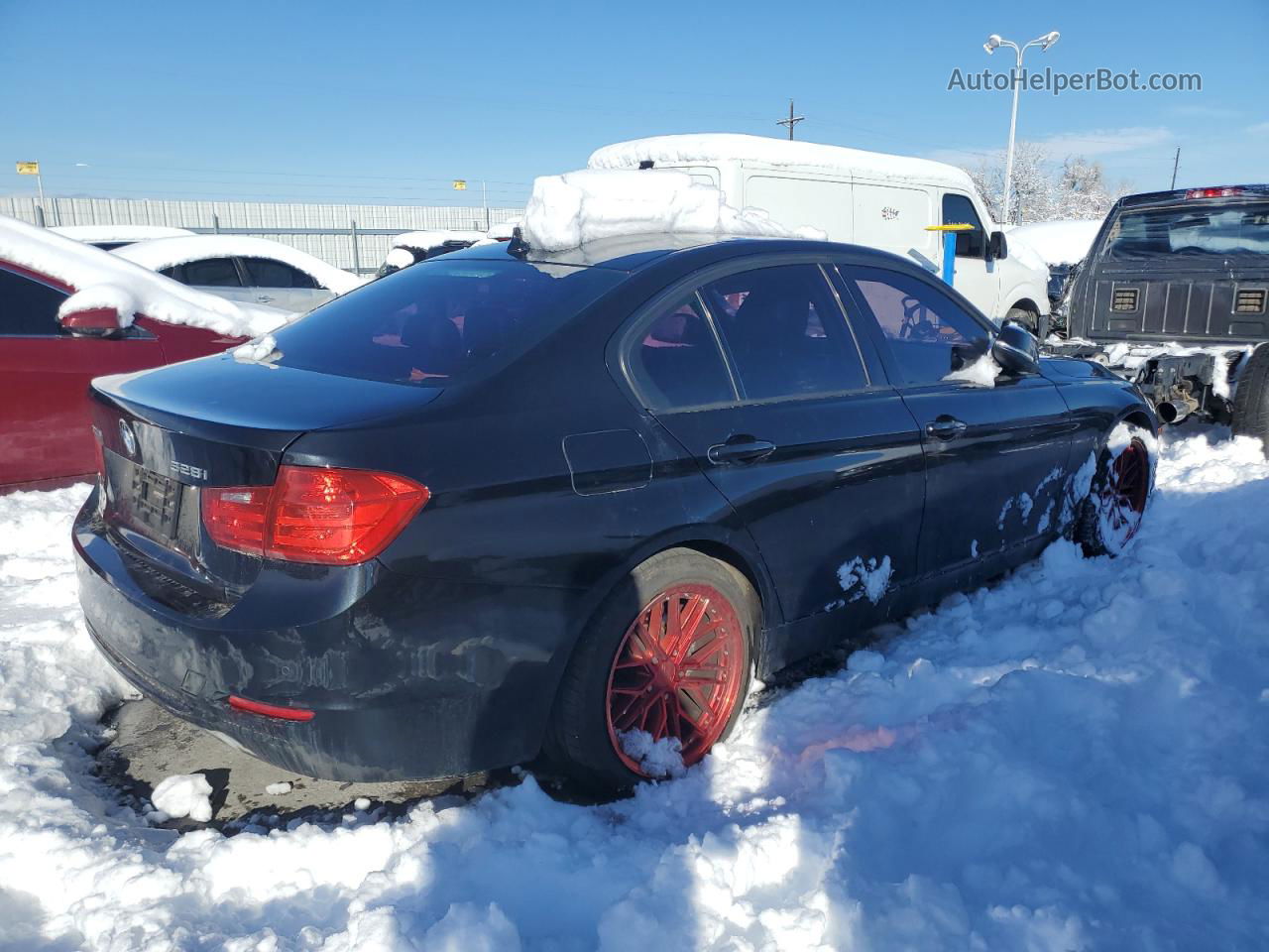 2013 Bmw 328 Xi Черный vin: WBA3B3C55DF535051