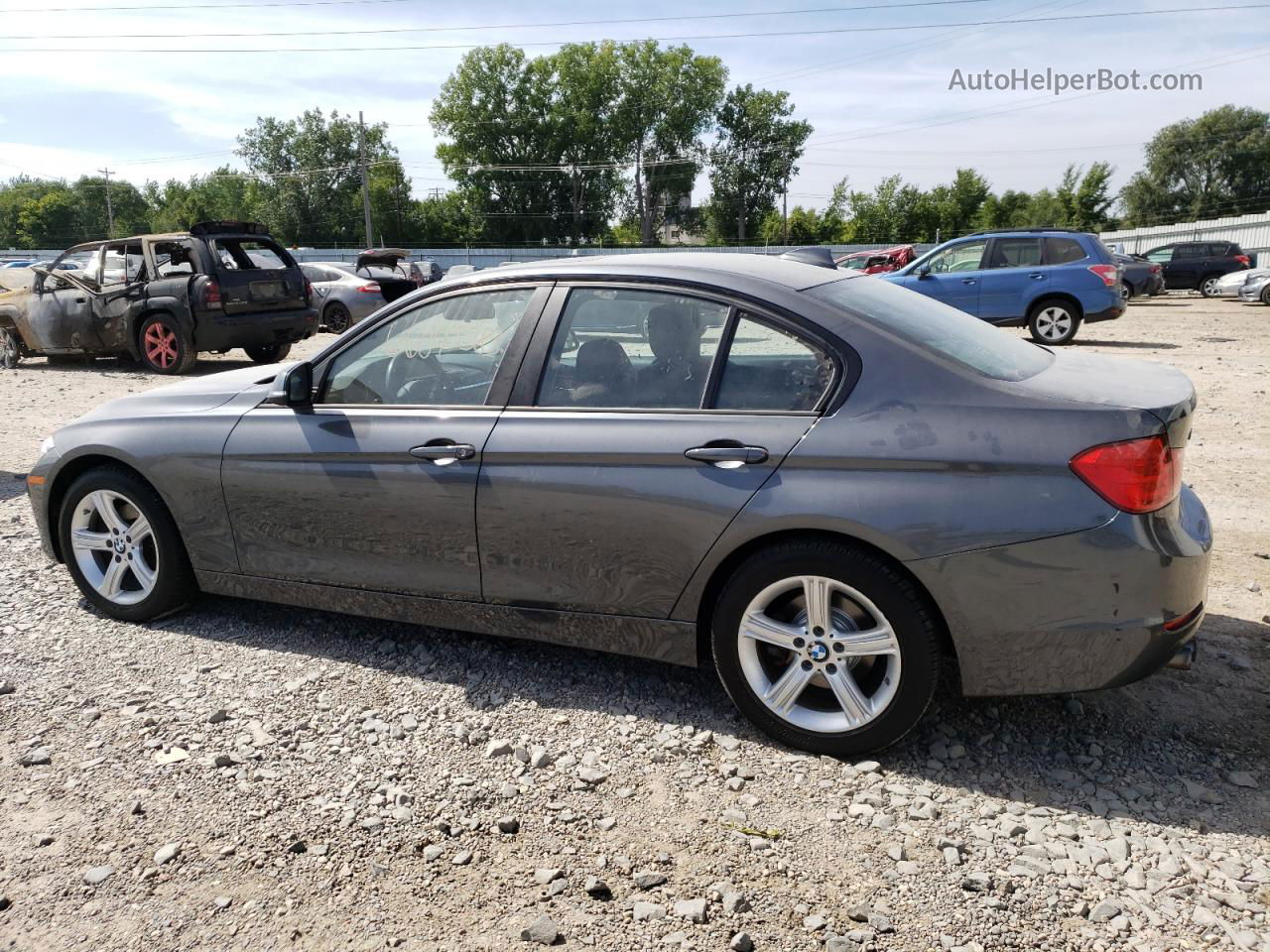 2013 Bmw 328 Xi Gray vin: WBA3B3C55DF540475