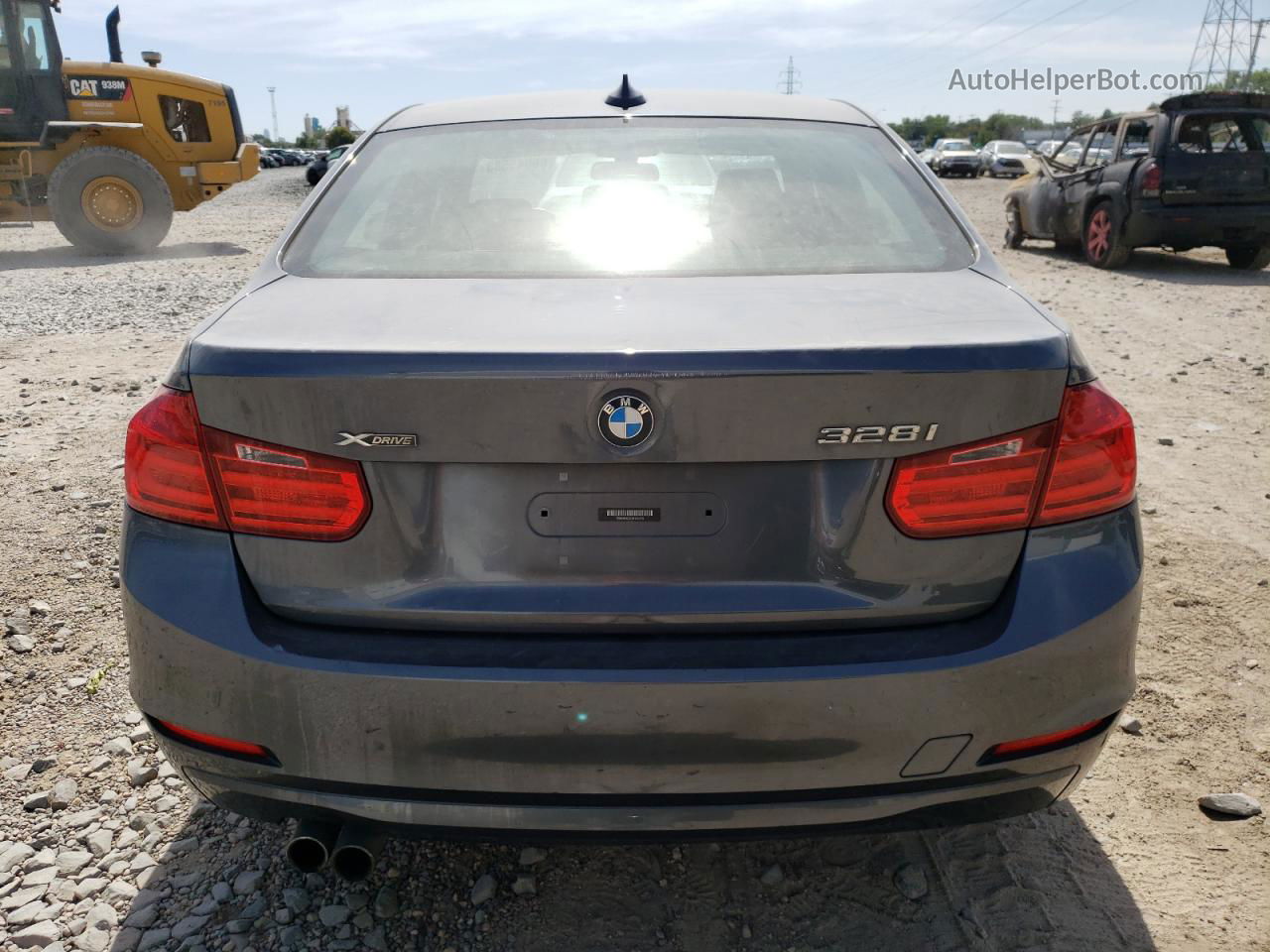 2013 Bmw 328 Xi Gray vin: WBA3B3C55DF540475