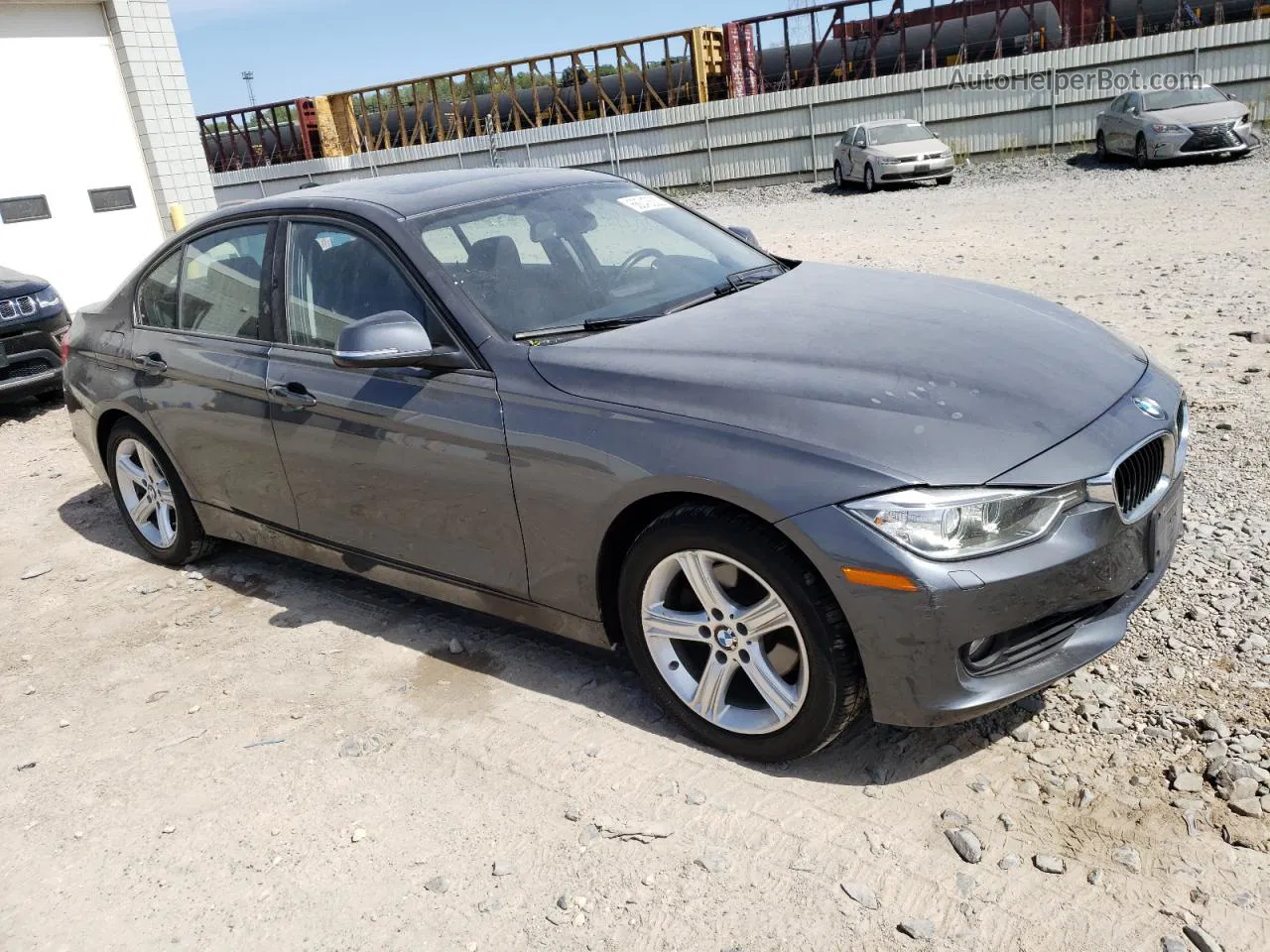 2013 Bmw 328 Xi Gray vin: WBA3B3C55DF540475