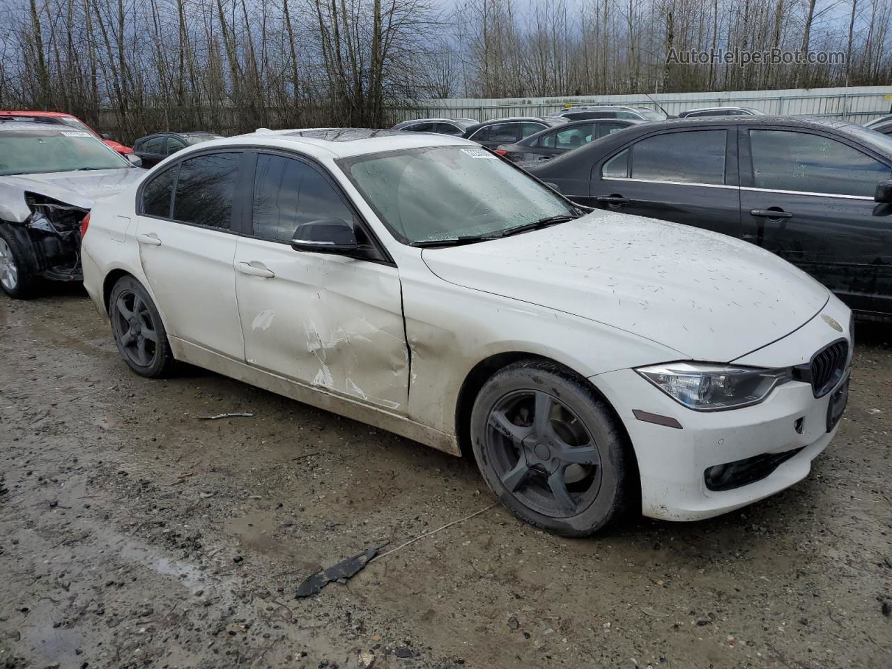 2014 Bmw 328 Xi White vin: WBA3B3C55EF545337