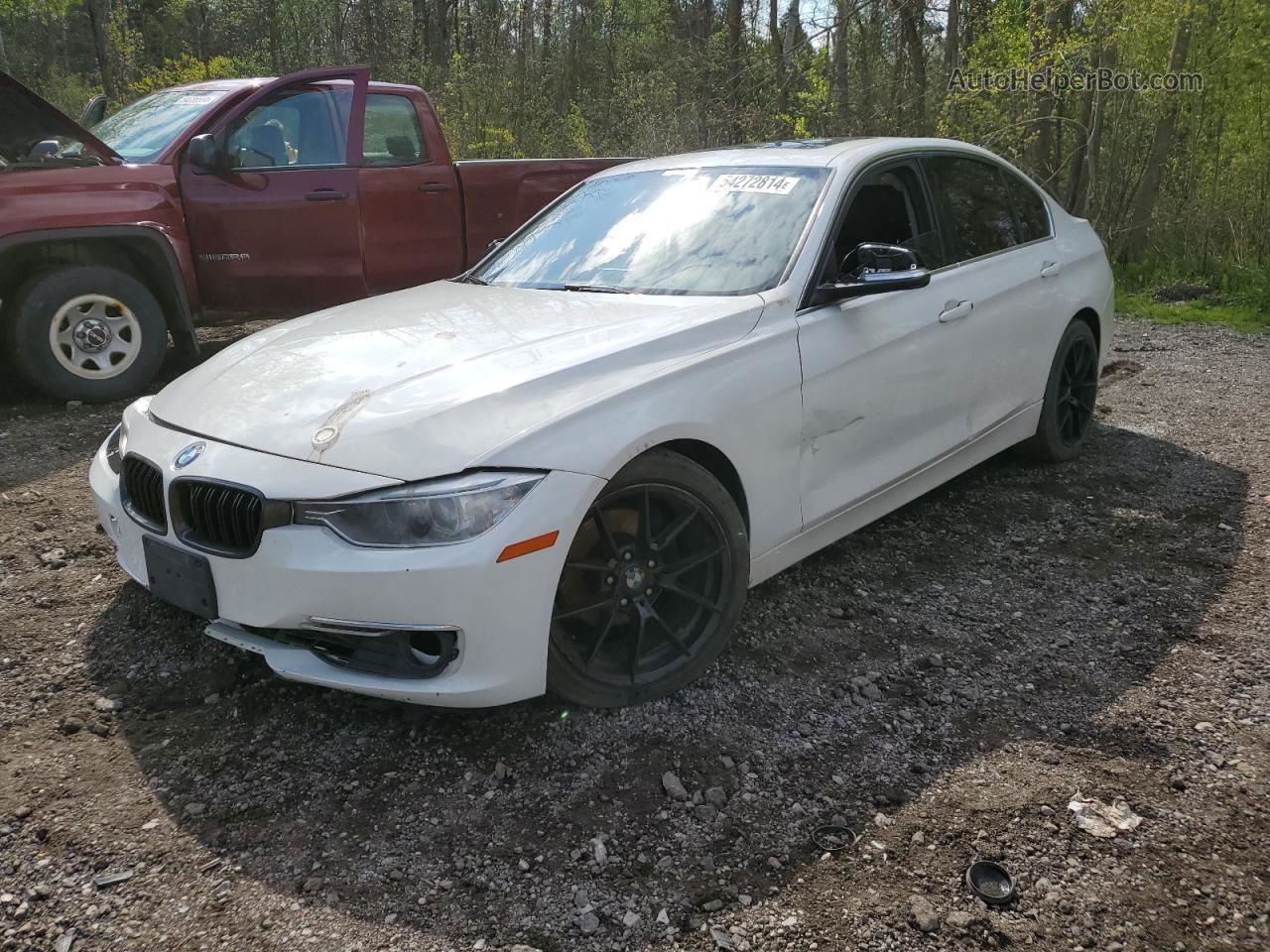 2013 Bmw 328 Xi White vin: WBA3B3C57DF537514