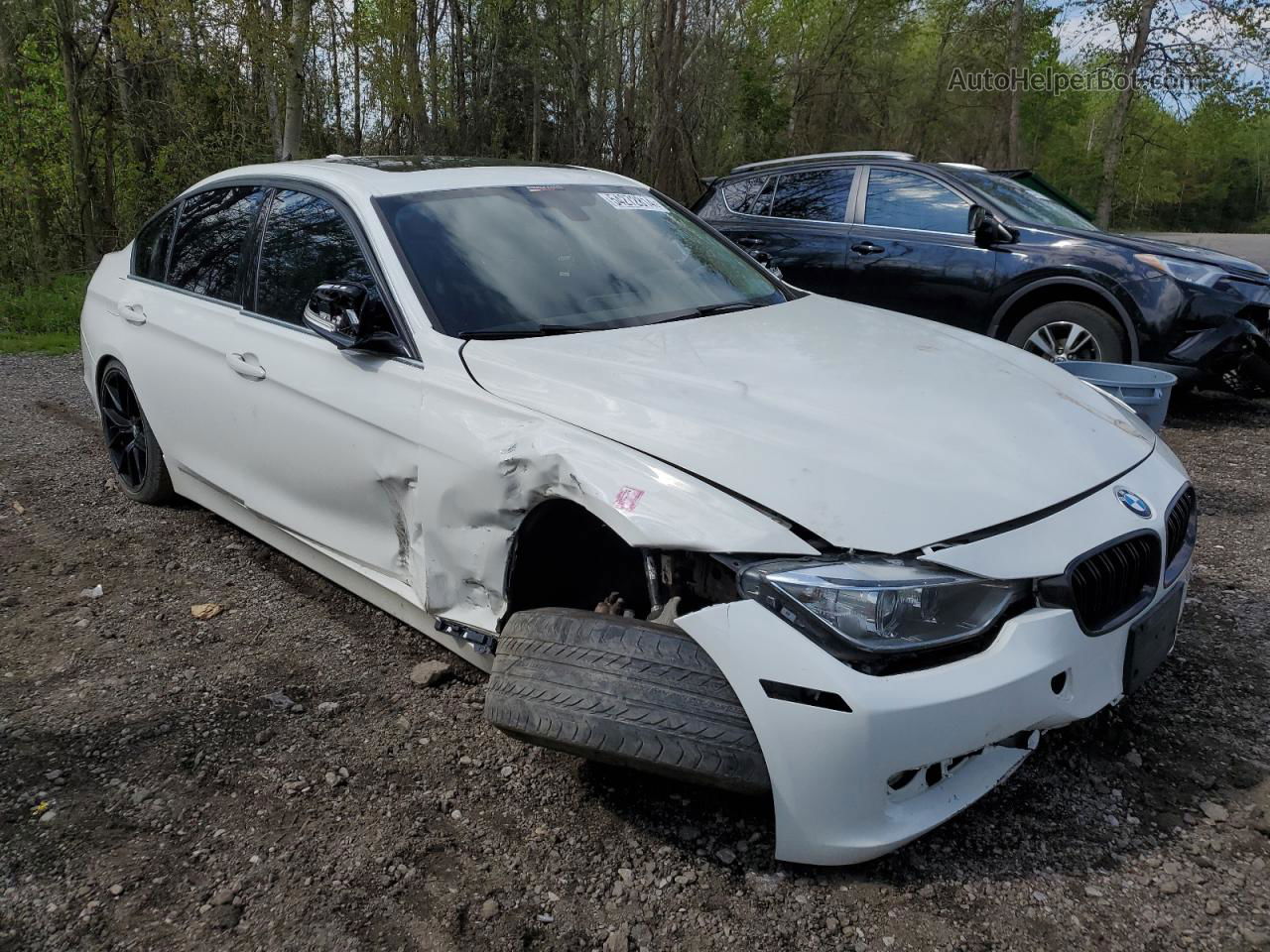 2013 Bmw 328 Xi White vin: WBA3B3C57DF537514