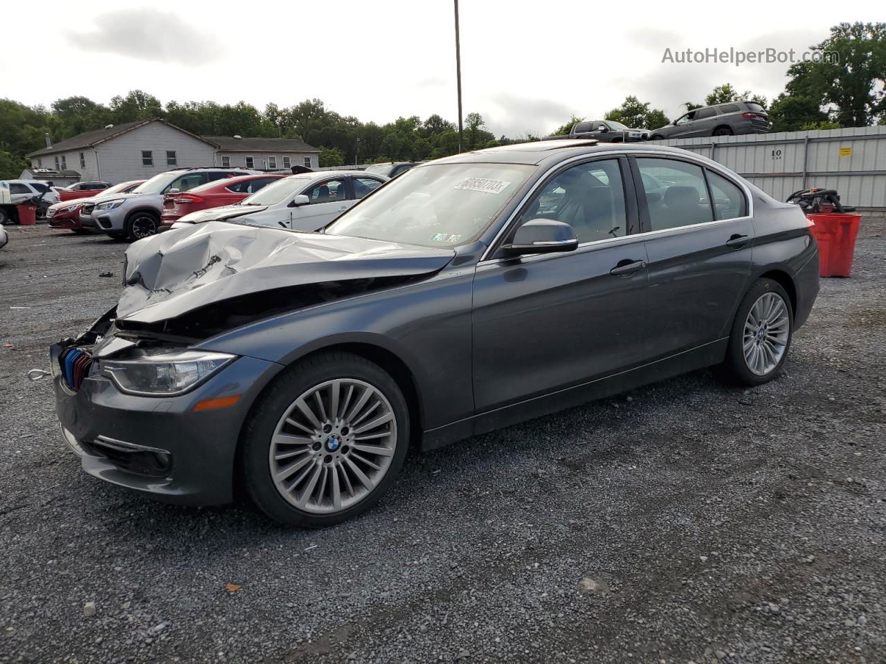 2015 Bmw 328 Xi Gray vin: WBA3B3C57FF547057