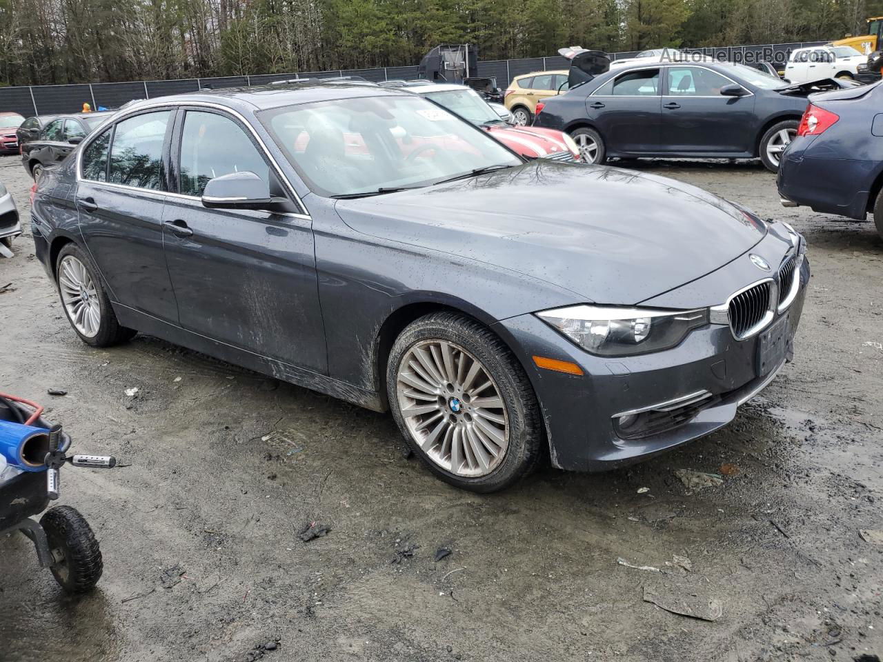 2015 Bmw 328 Xi Серый vin: WBA3B3C57FJ983534