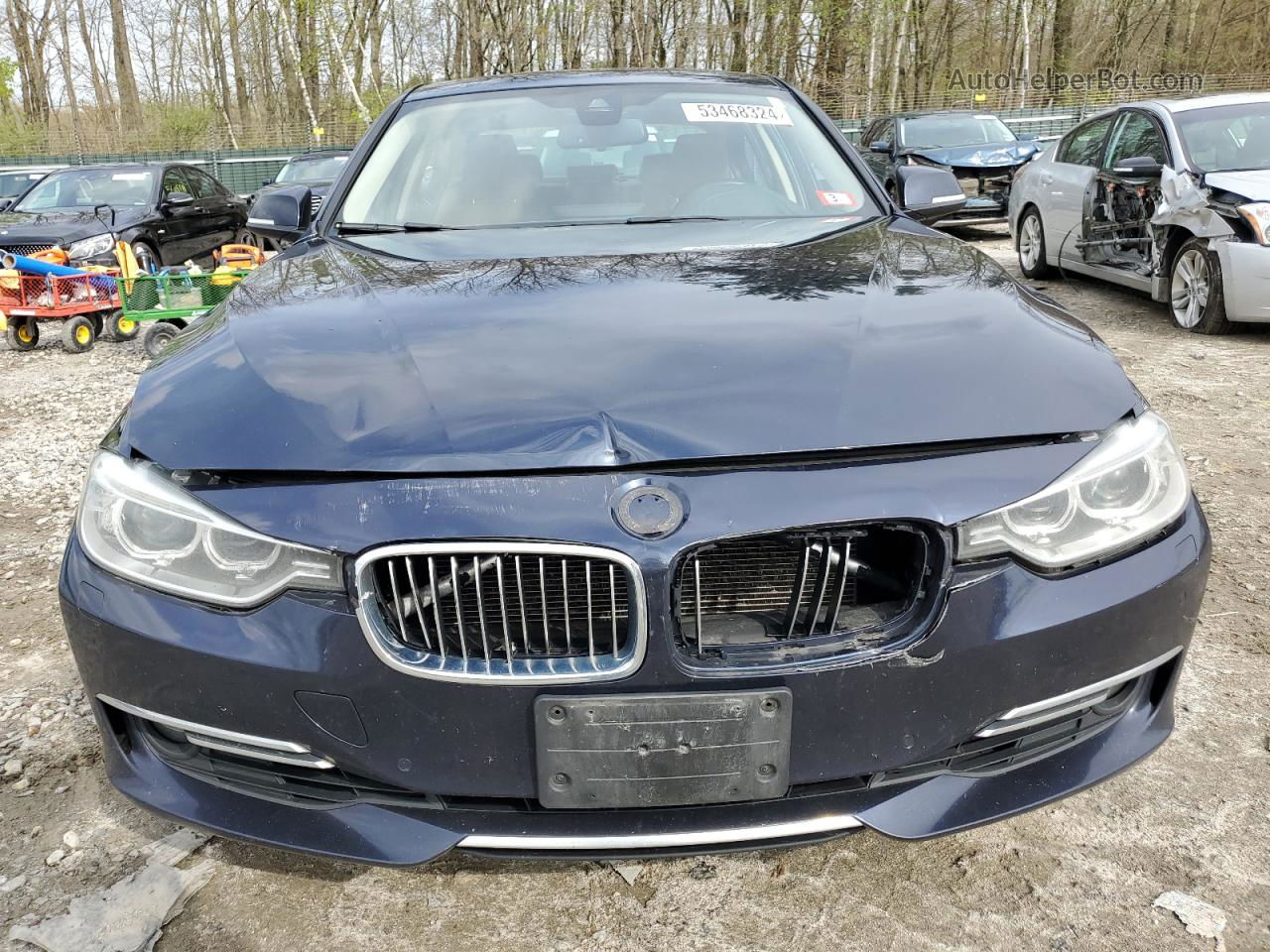 2013 Bmw 328 Xi Синий vin: WBA3B3C58DF530135