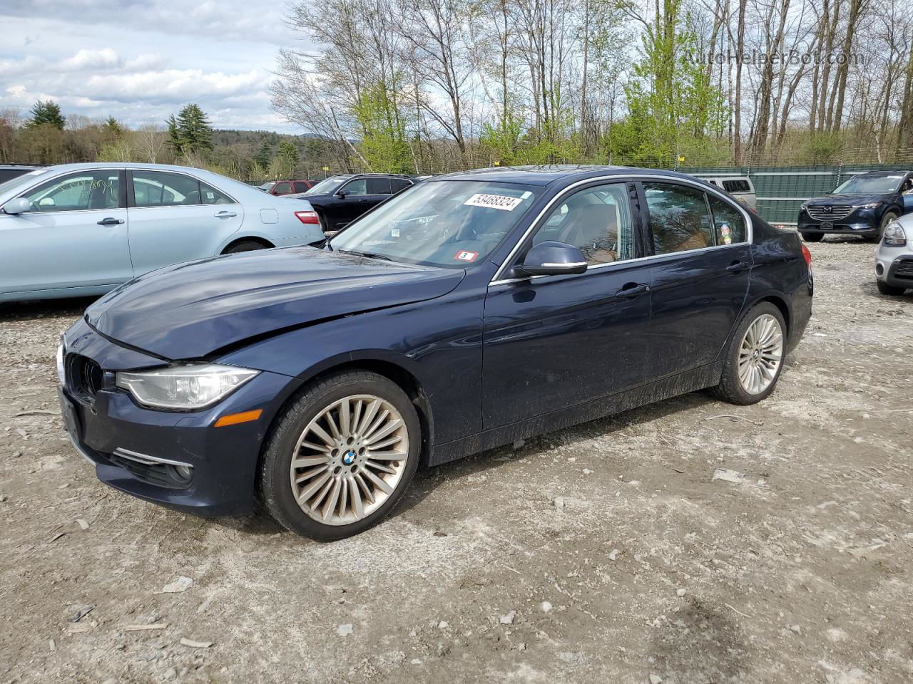 2013 Bmw 328 Xi Blue vin: WBA3B3C58DF530135