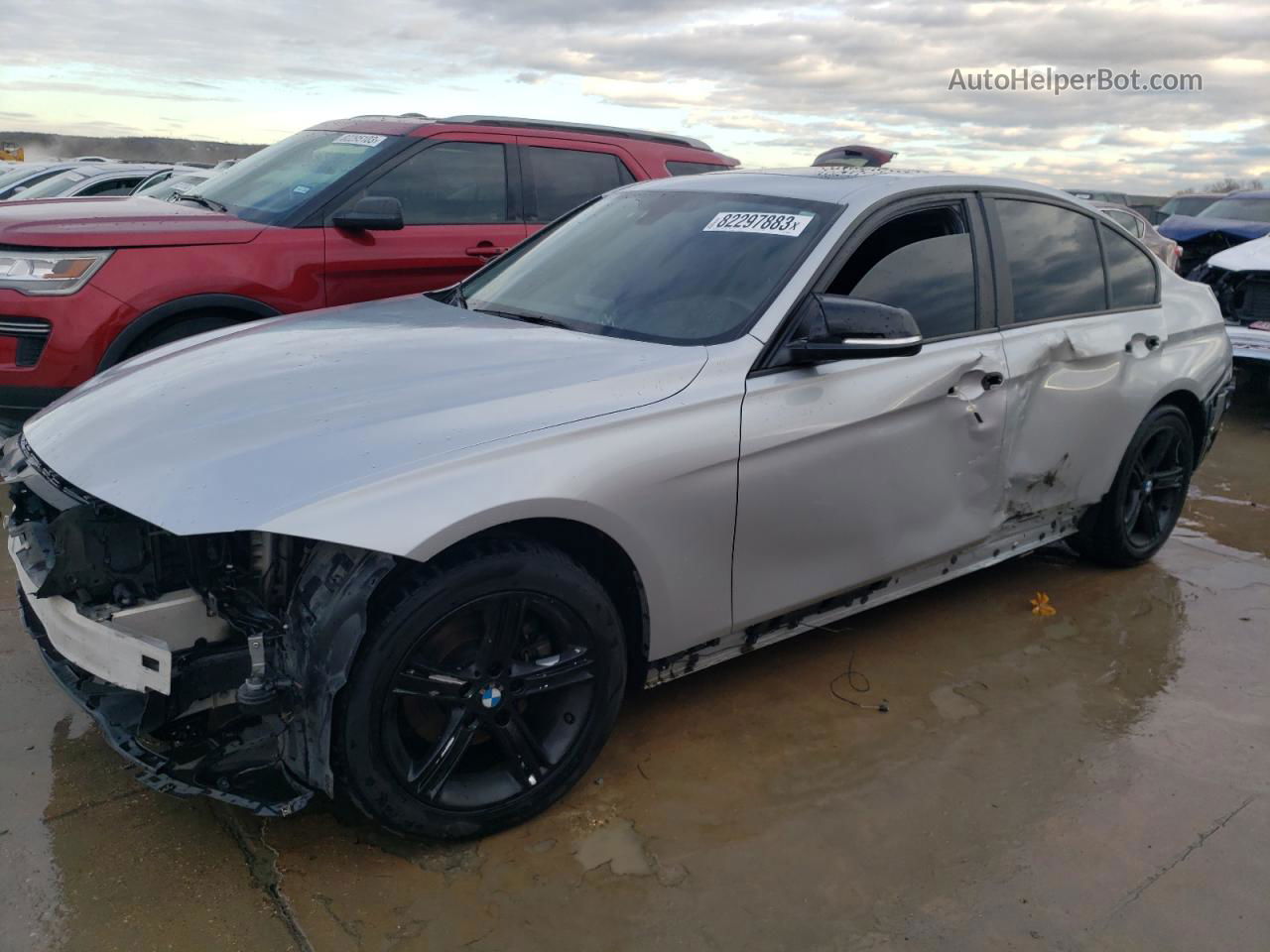 2013 Bmw 328 Xi Silver vin: WBA3B3C58DF536534