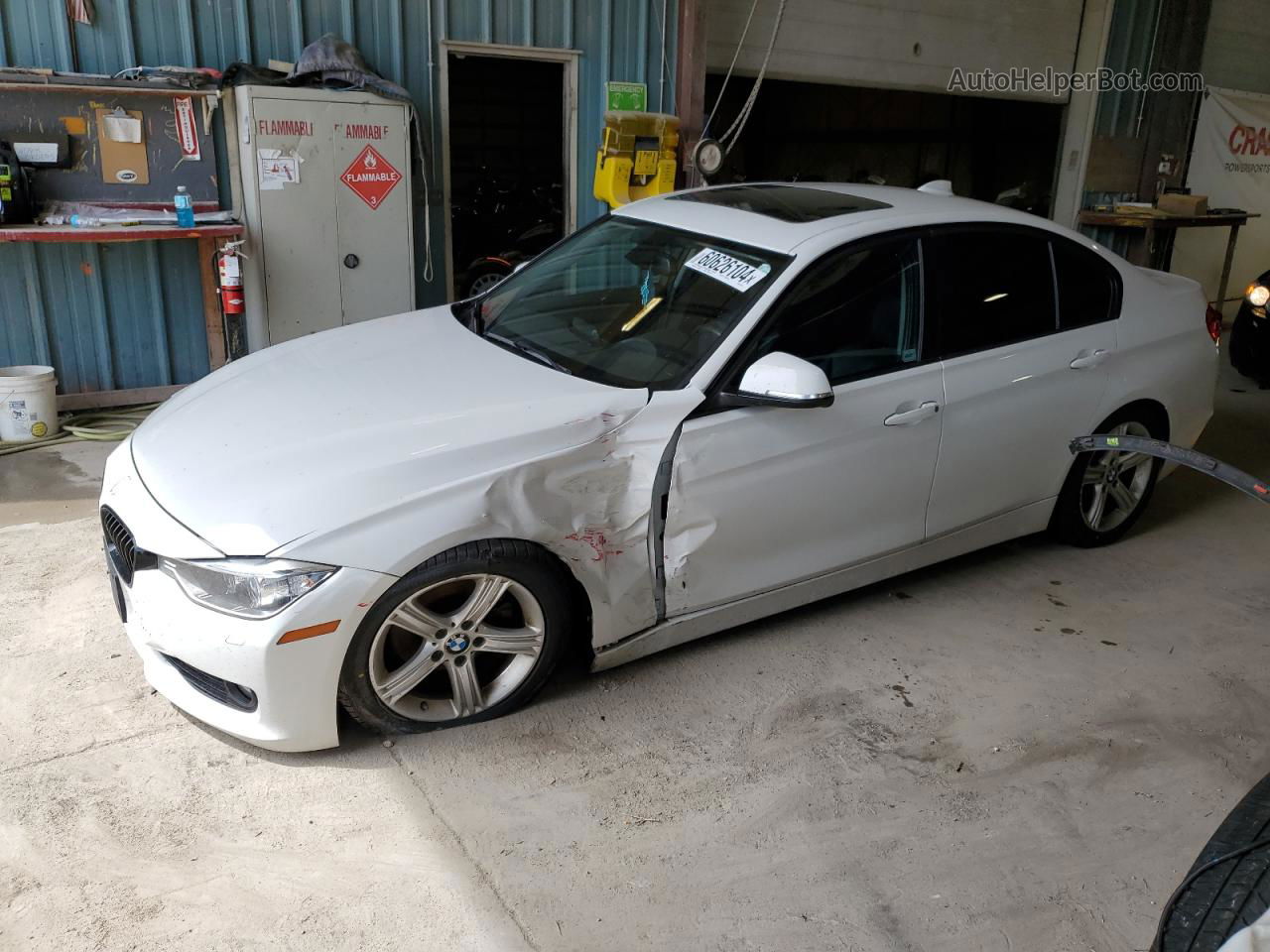 2014 Bmw 328 Xi White vin: WBA3B3C58EJ979247