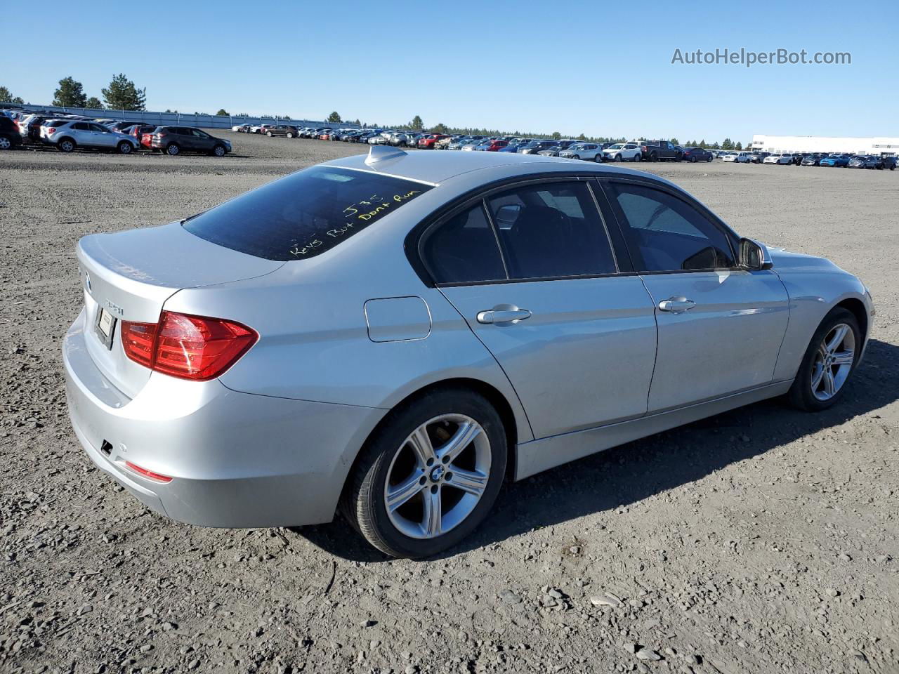 2013 Bmw 328 Xi Silver vin: WBA3B3C59DF542293