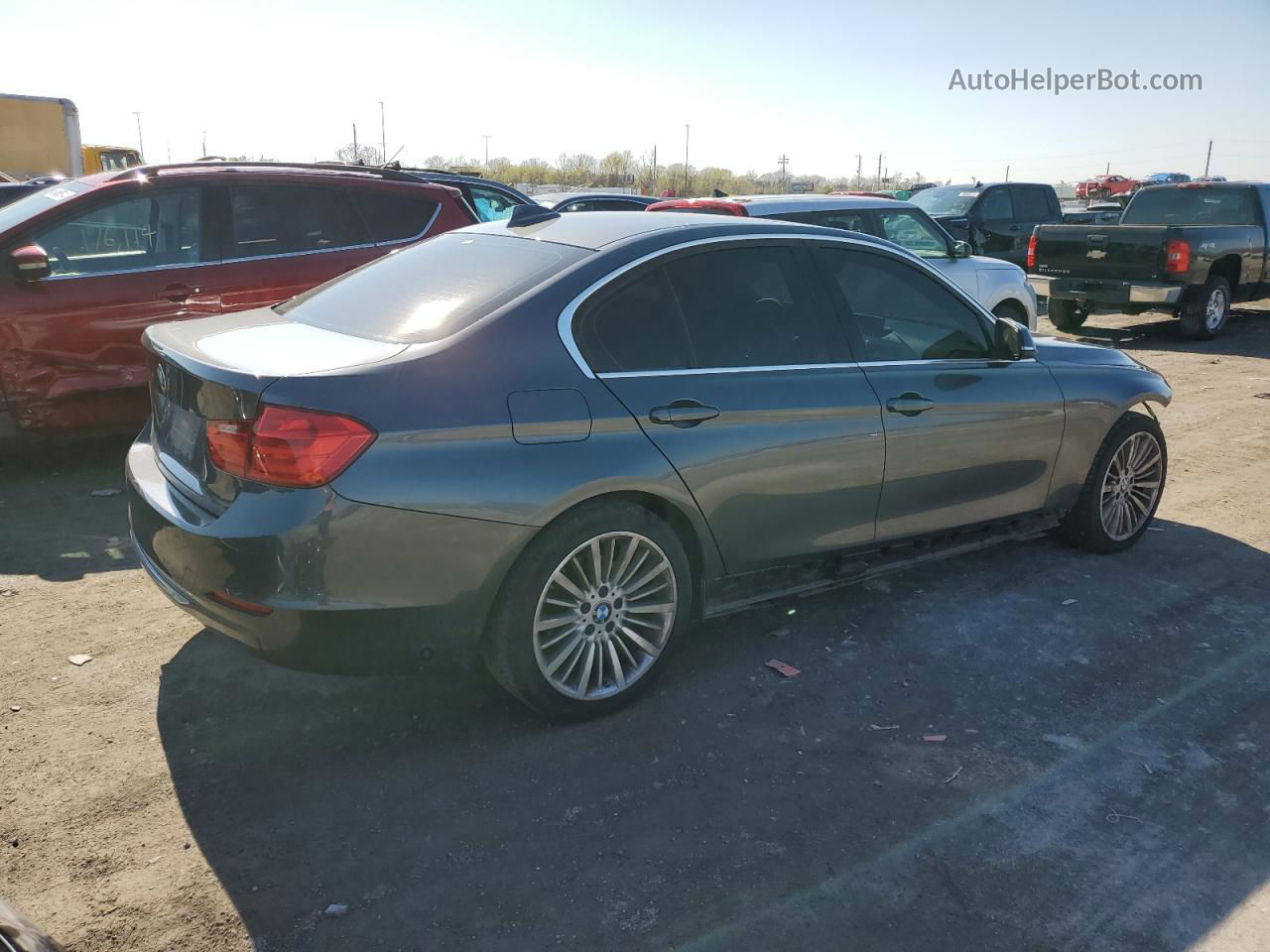 2014 Bmw 328 Xi Синий vin: WBA3B3C5XEJ977631