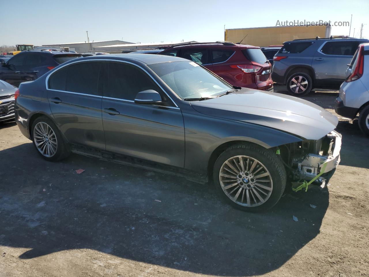 2014 Bmw 328 Xi Синий vin: WBA3B3C5XEJ977631