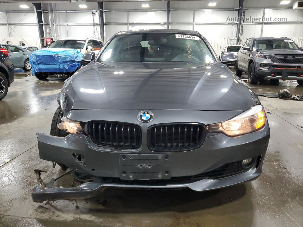 2015 Bmw 328 Xi Charcoal vin: WBA3B3C5XFJ984127