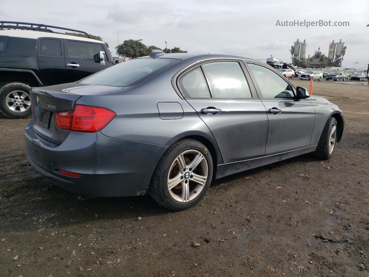 2014 Bmw 328 Xi Gray vin: WBA3B3G50ENR82341