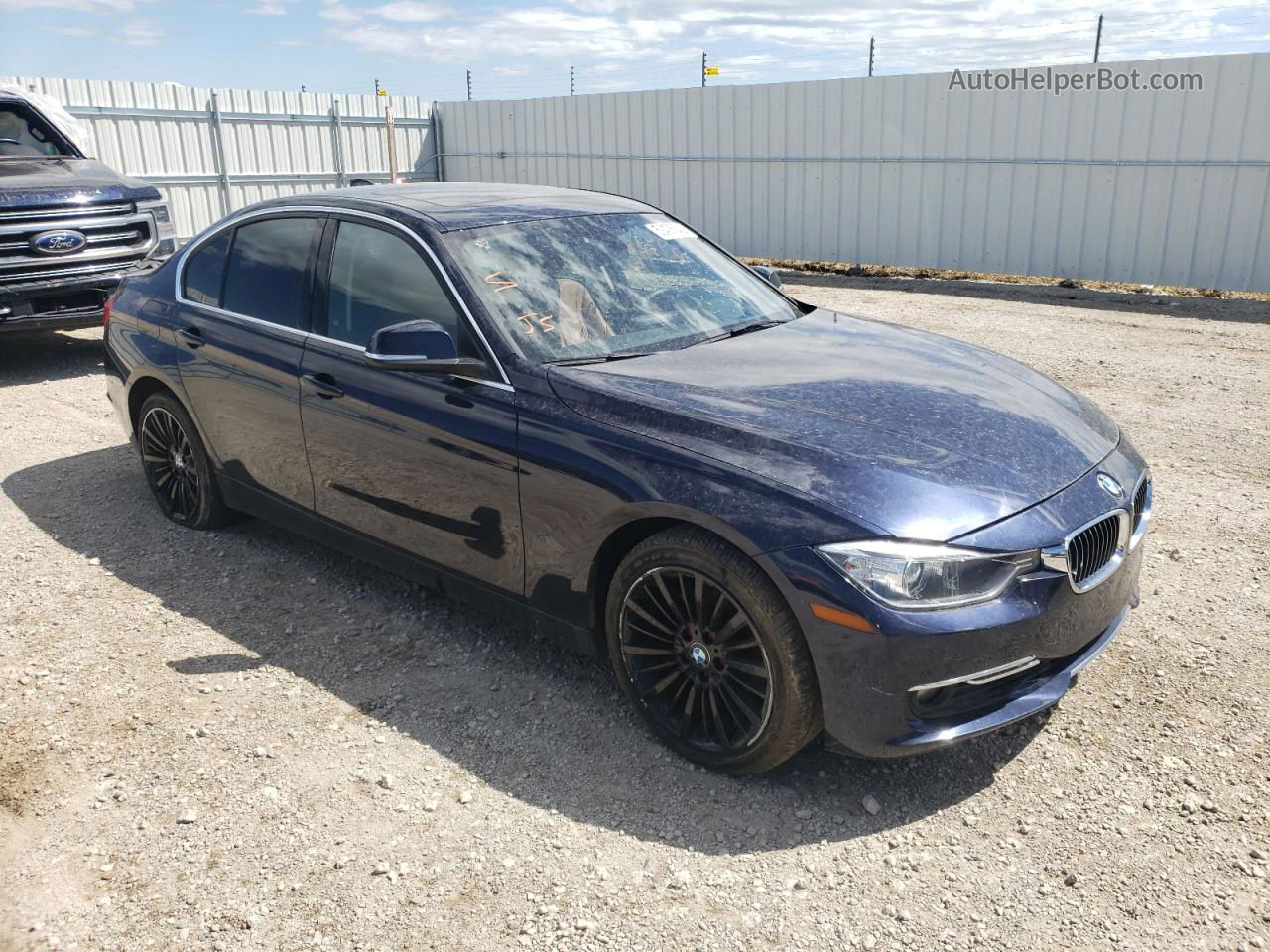 2014 Bmw 328 Xi Синий vin: WBA3B3G50ENR84851