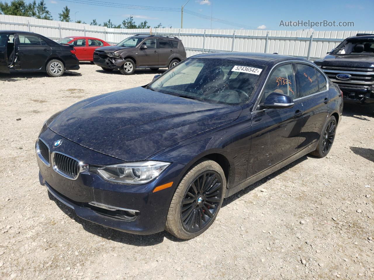 2014 Bmw 328 Xi Blue vin: WBA3B3G50ENR84851