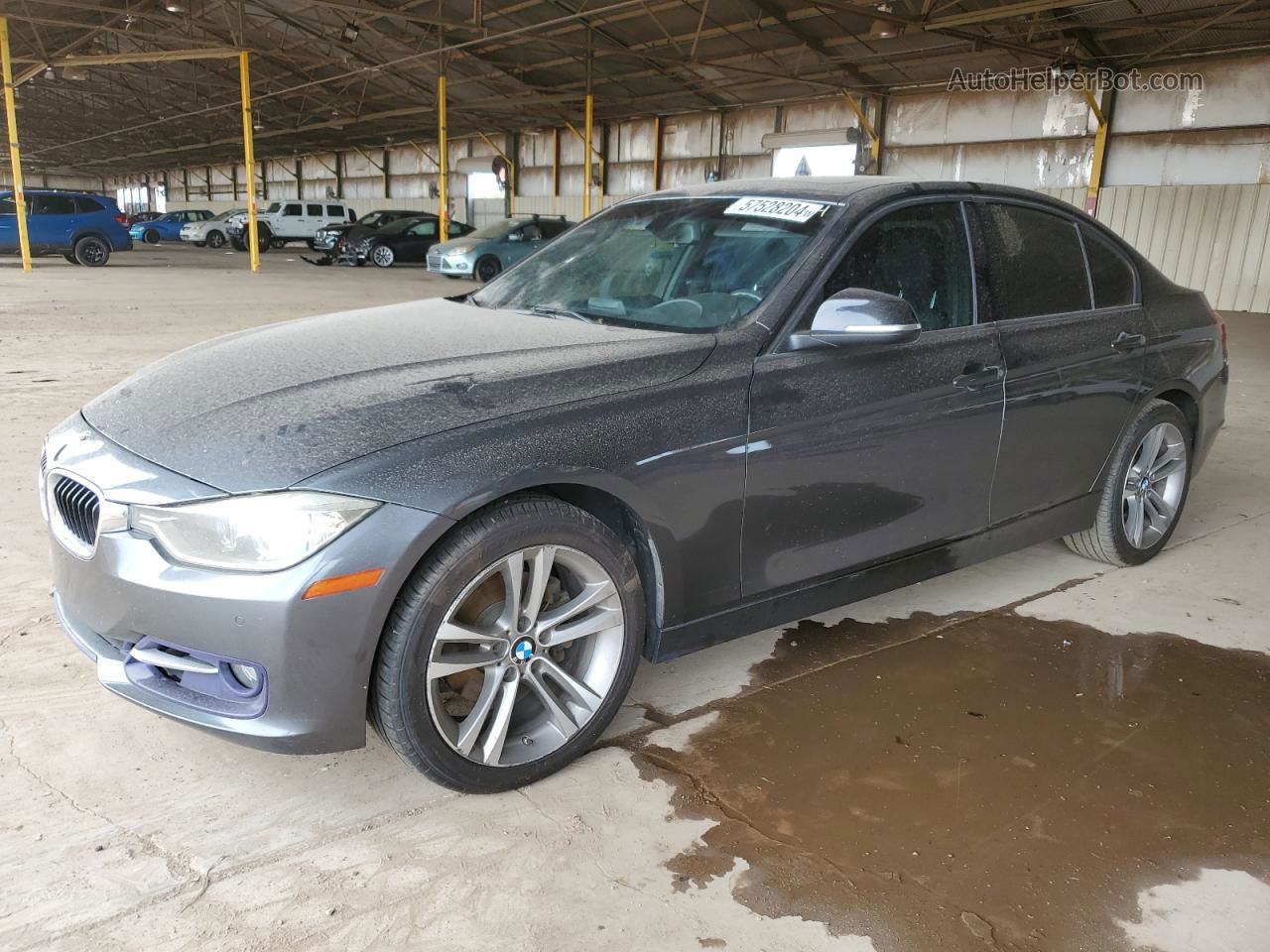 2015 Bmw 328 Xi Gray vin: WBA3B3G50FNR87069