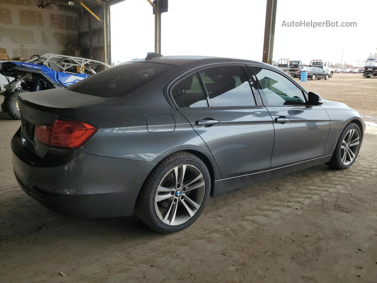 2015 Bmw 328 Xi Gray vin: WBA3B3G50FNR87069