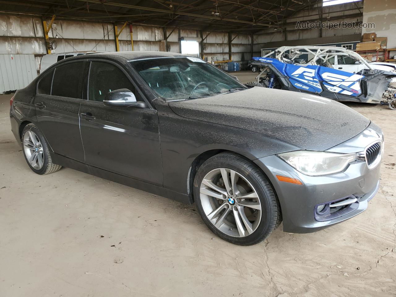 2015 Bmw 328 Xi Gray vin: WBA3B3G50FNR87069