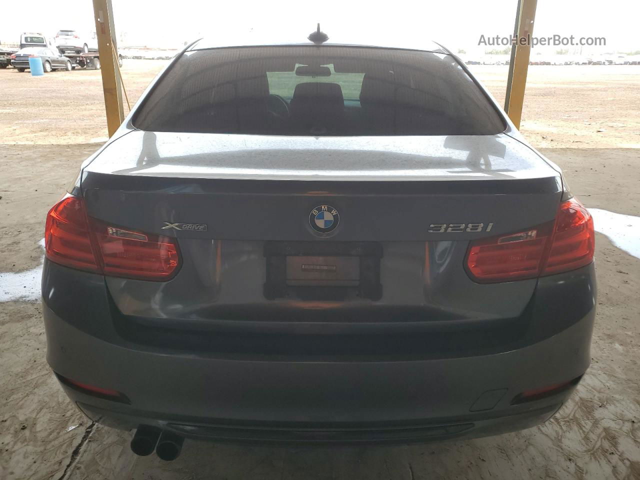 2015 Bmw 328 Xi Gray vin: WBA3B3G50FNR87069