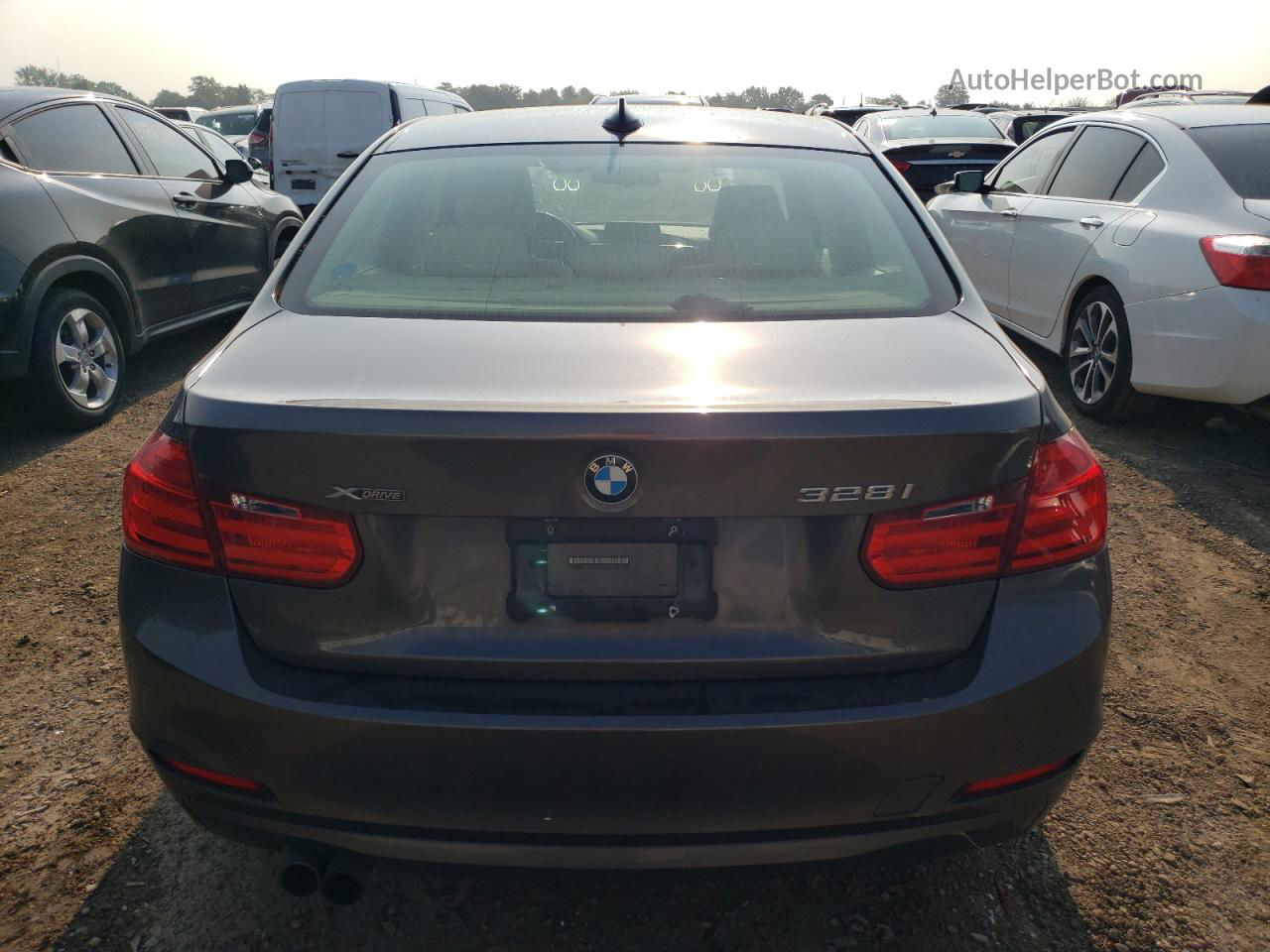 2015 Bmw 328 Xi Silver vin: WBA3B3G50FNT17814