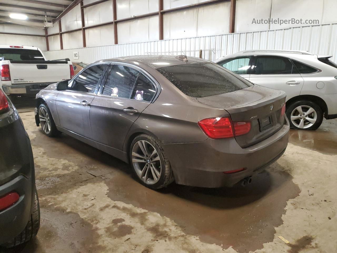 2015 Bmw 328 Xi Brown vin: WBA3B3G51FNT17806