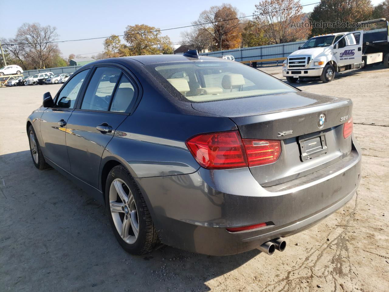 2013 Bmw 328 Xi Gray vin: WBA3B3G52DNP38317