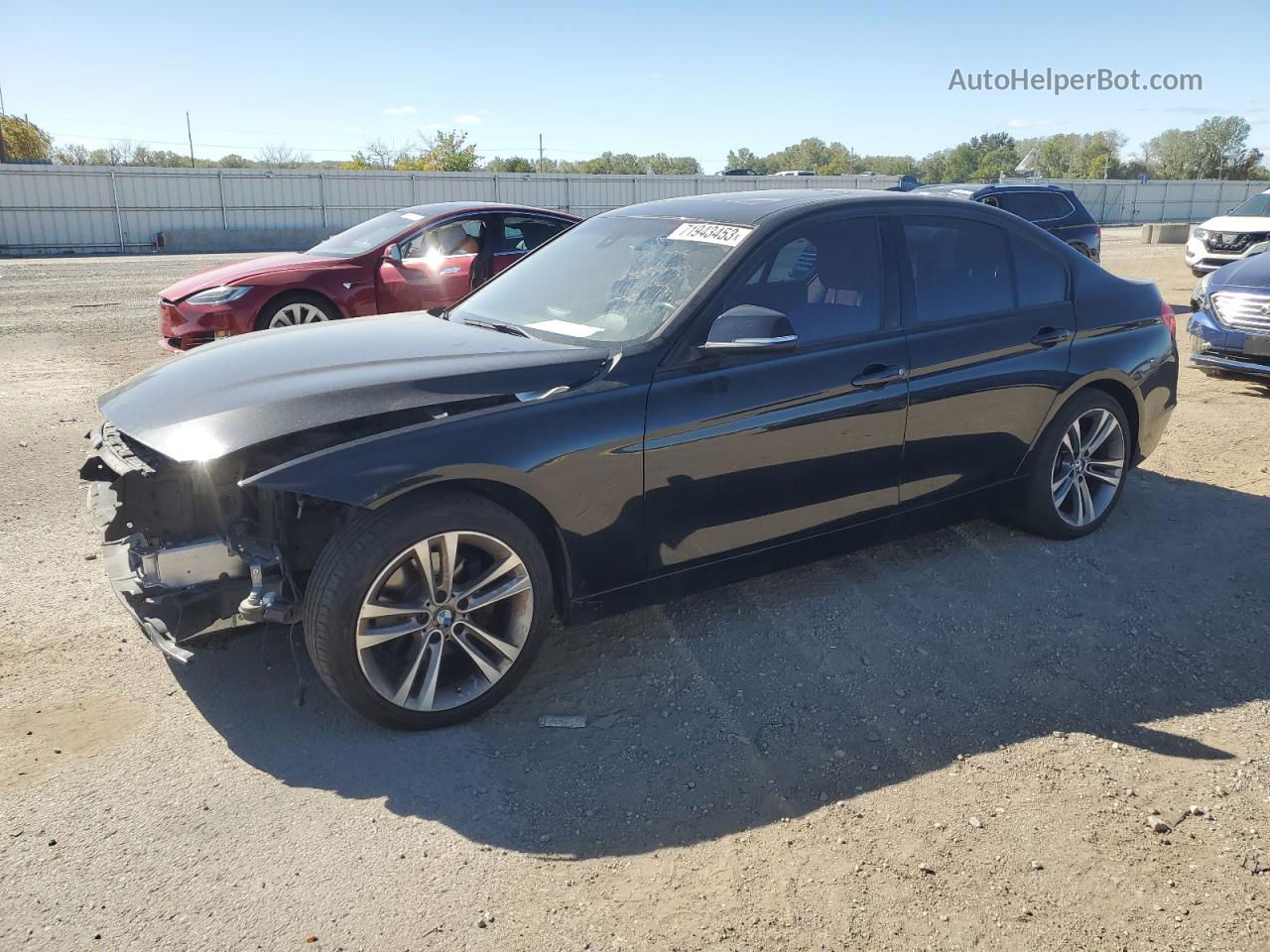 2014 Bmw 328 Xi Черный vin: WBA3B3G53ENR82348