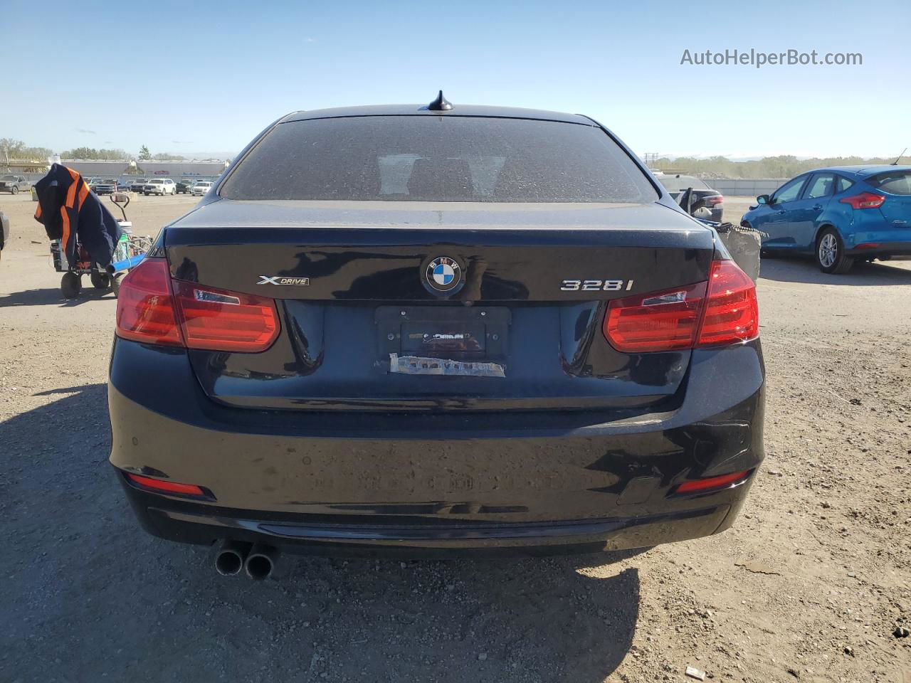 2014 Bmw 328 Xi Черный vin: WBA3B3G53ENR82348