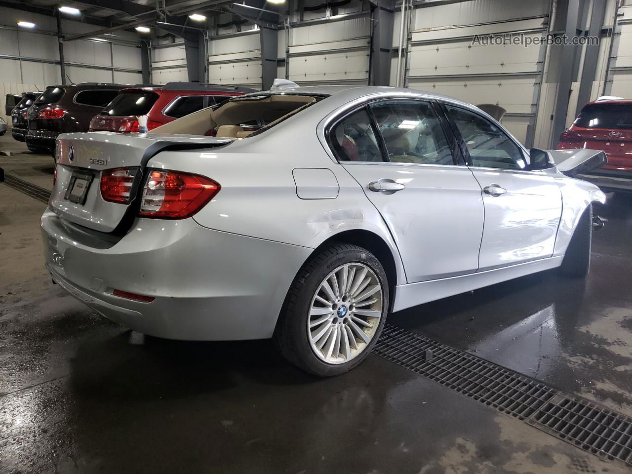 2015 Bmw 328 Xi Silver vin: WBA3B3G53FNT18777