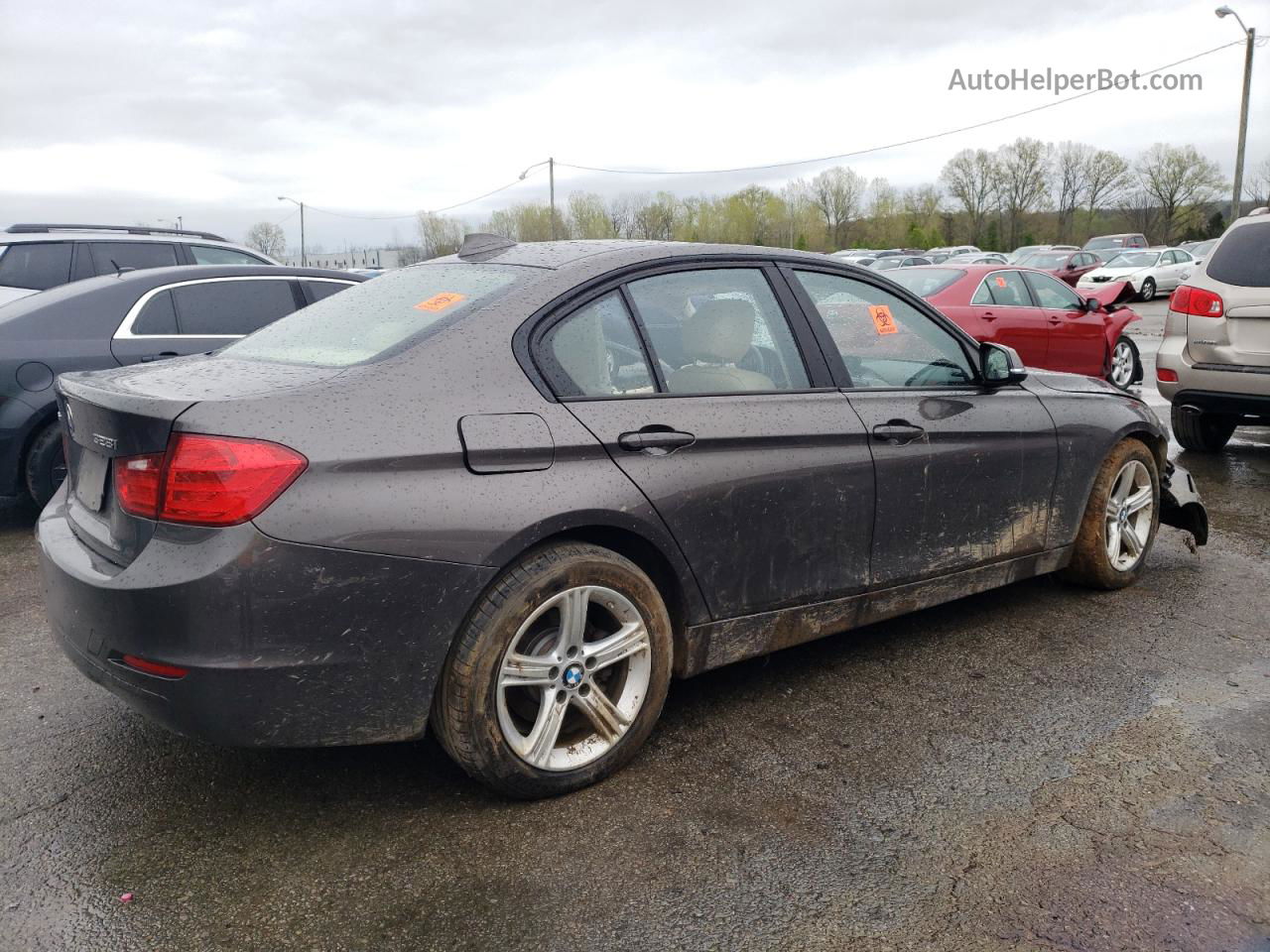 2013 Bmw 328 Xi Charcoal vin: WBA3B3G54DNR80025