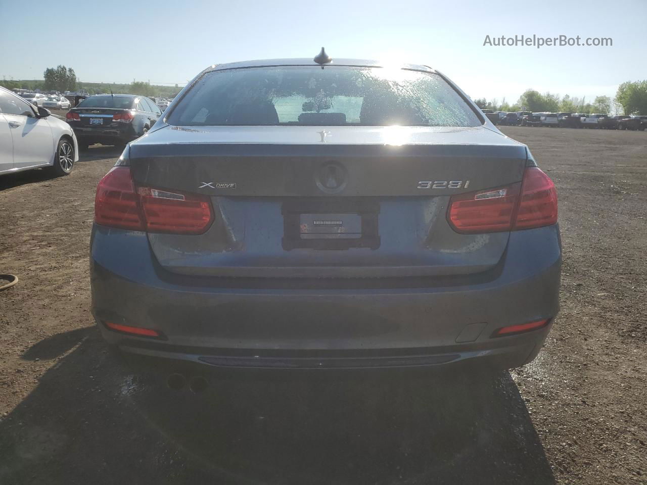 2014 Bmw 328 Xi Gray vin: WBA3B3G54ENR82438