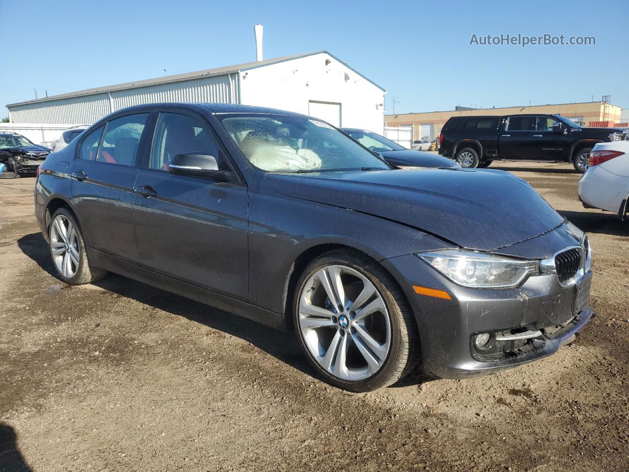 2014 Bmw 328 Xi Gray vin: WBA3B3G54ENR82438