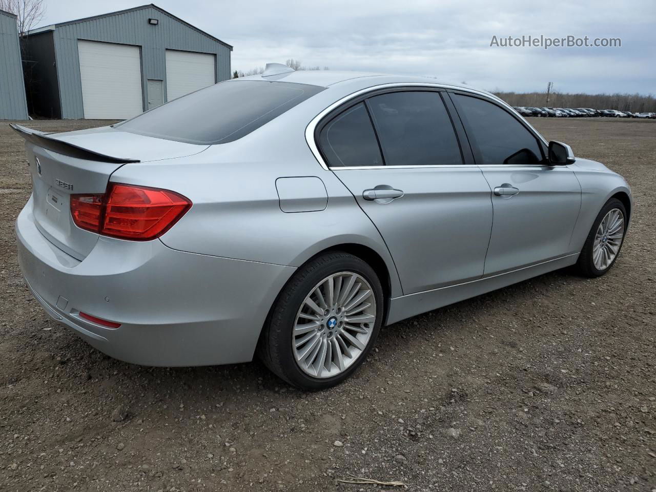 2014 Bmw 328 Xi Silver vin: WBA3B3G55ENR84604