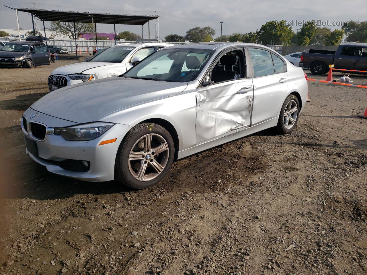 2015 Bmw 328 Xi Silver vin: WBA3B3G55FNR89058