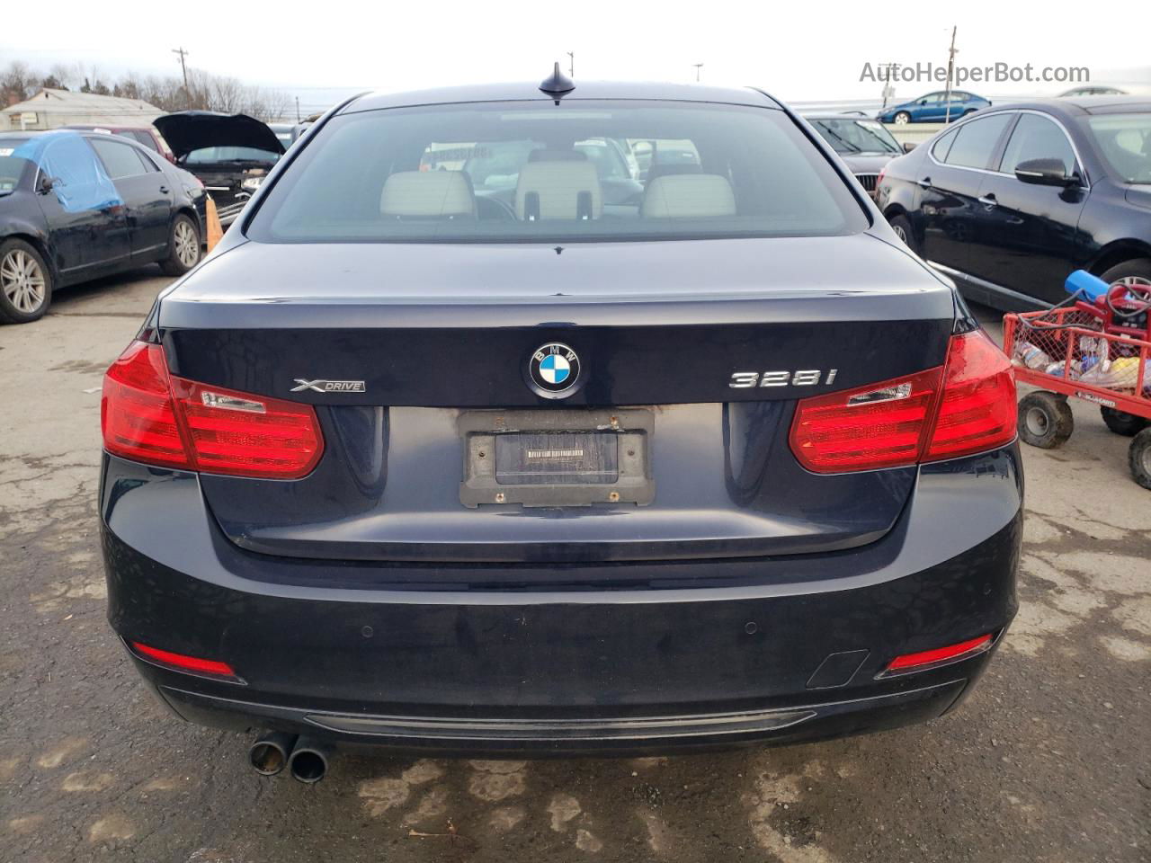 2013 Bmw 328 Xi Синий vin: WBA3B3G56DNR80074