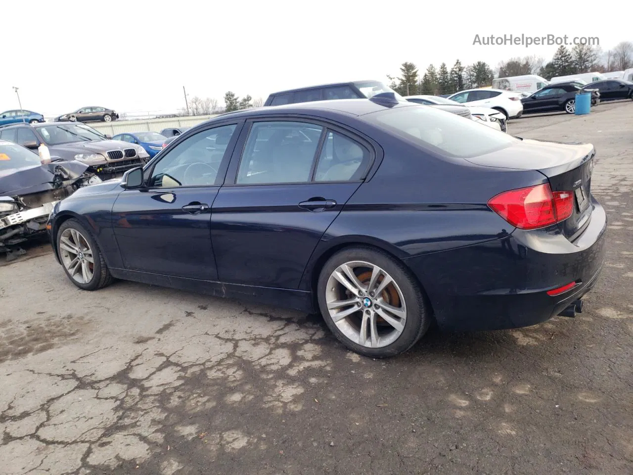 2013 Bmw 328 Xi Синий vin: WBA3B3G56DNR80074