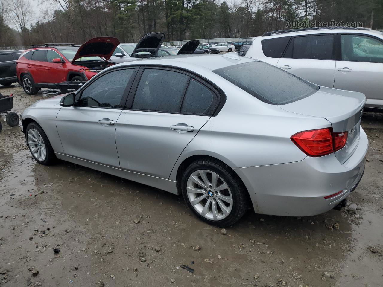 2015 Bmw 328 Xi Silver vin: WBA3B3G56FNT19051