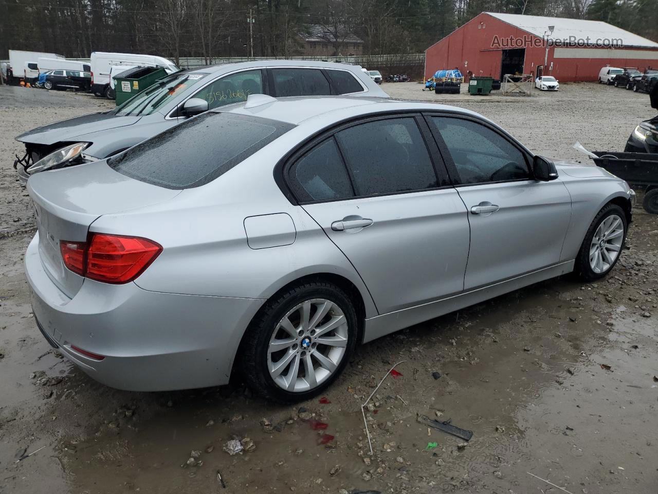 2015 Bmw 328 Xi Silver vin: WBA3B3G56FNT19051