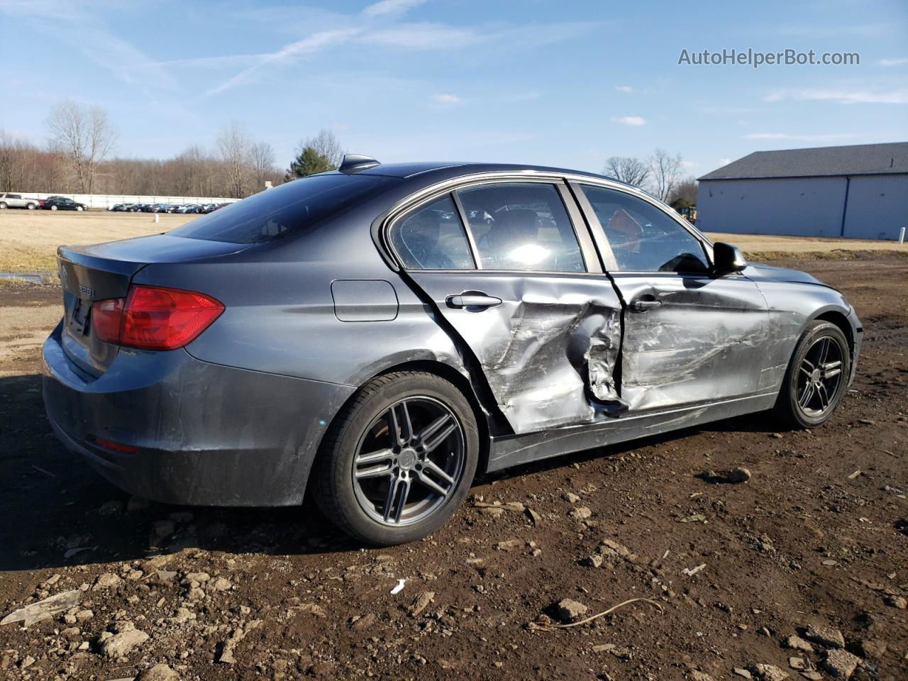 2014 Bmw 328 Xi Gray vin: WBA3B3G57ENR82367