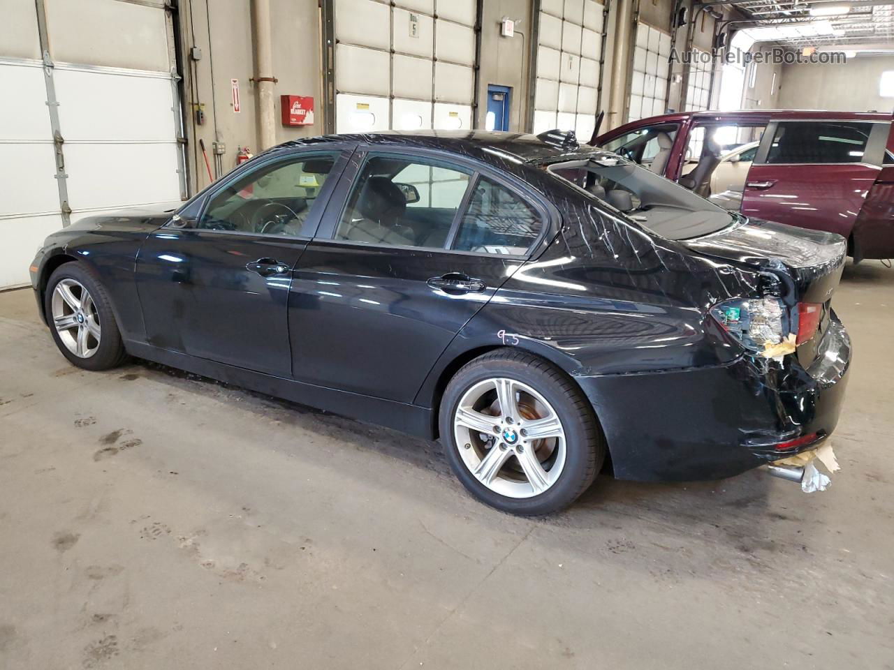 2015 Bmw 328 Xi Black vin: WBA3B3G57FNR86890